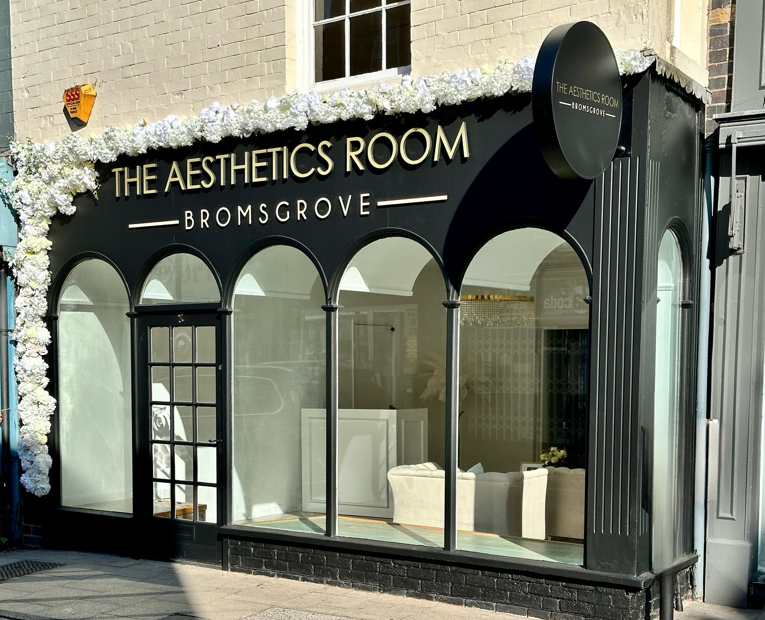 The Aesthetics Room Bromsgrove photograph of the shop front